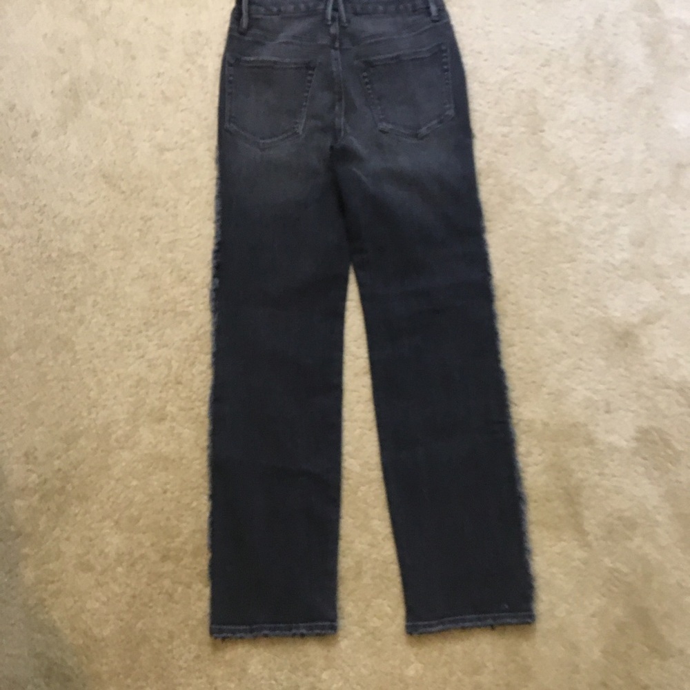 NWT Rare Good American Good Classic Fray Fringe Jeans Size 4 - Picture 14 of 14